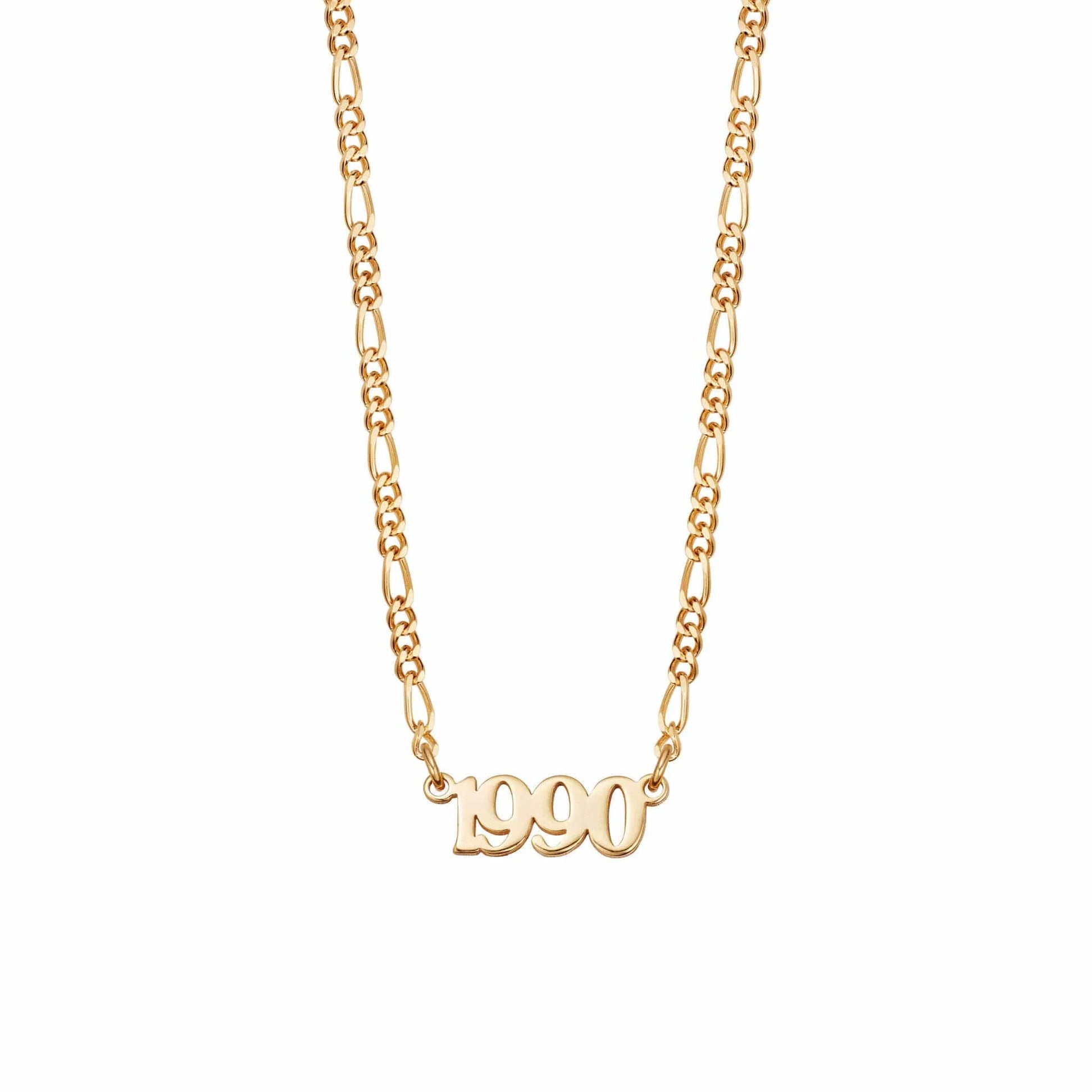 Plum Script Year Necklace